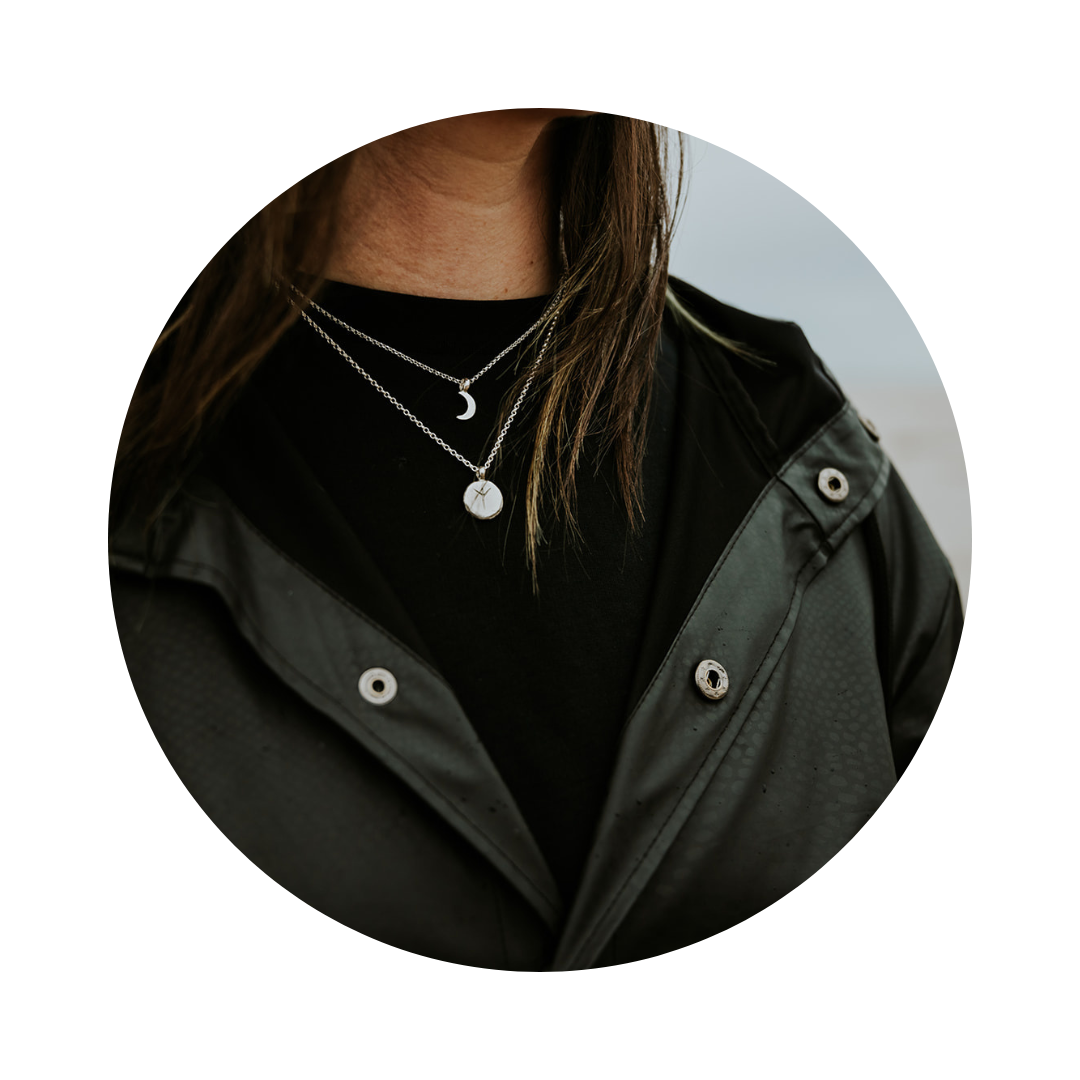 Silver Algiz Rune Necklace | Protection