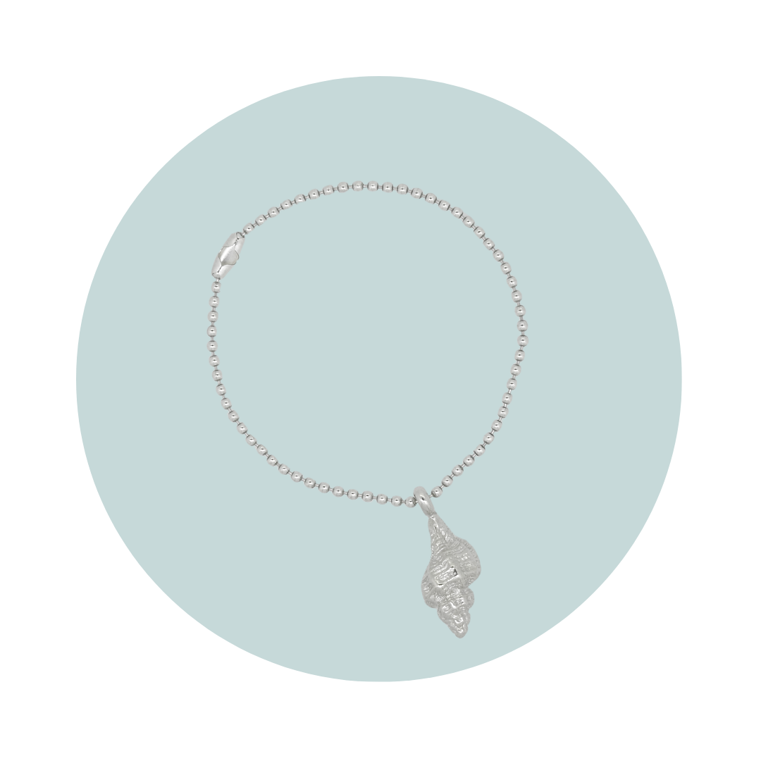 Silver Conch Shell Bracelet