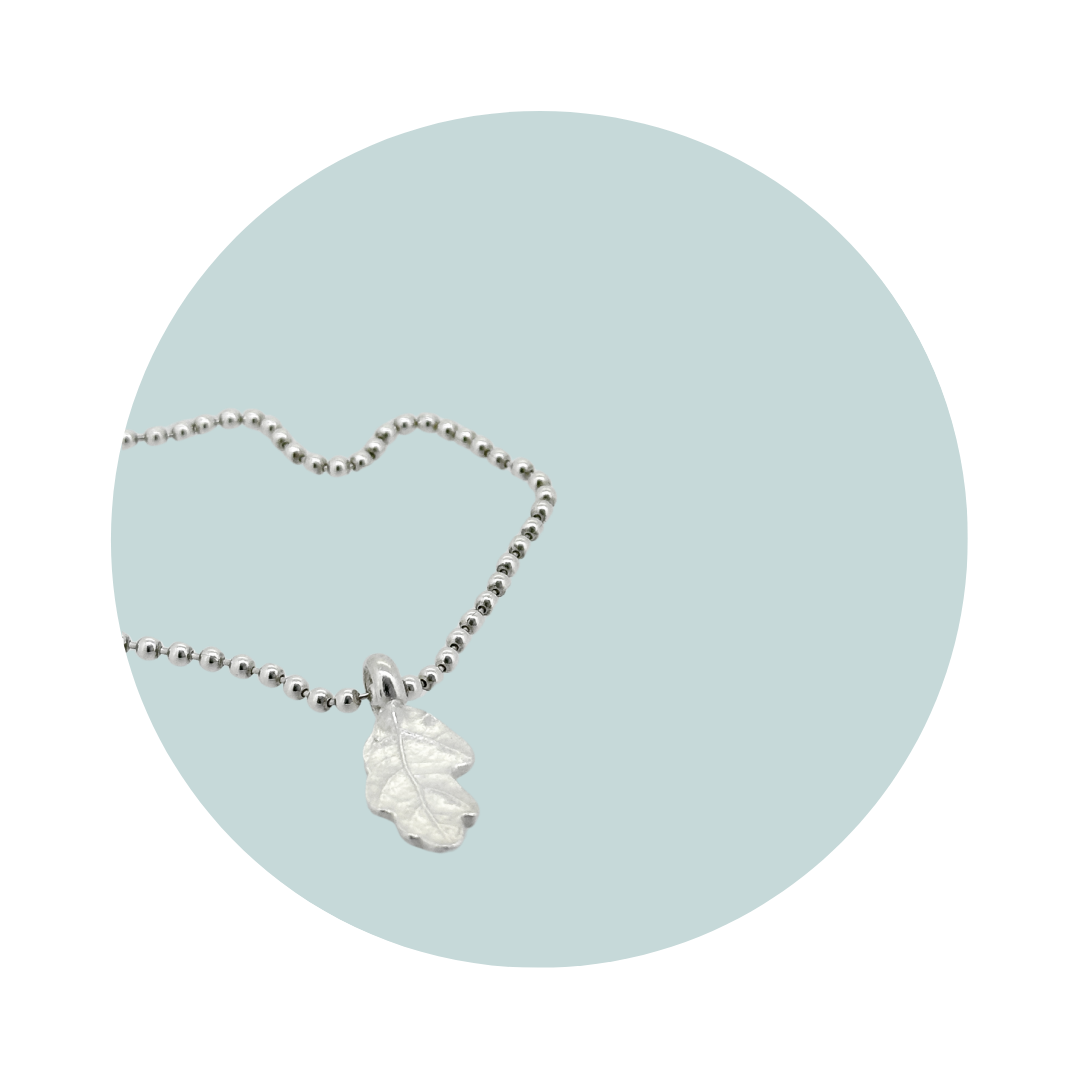 Silver Oak Leaf Bracelet