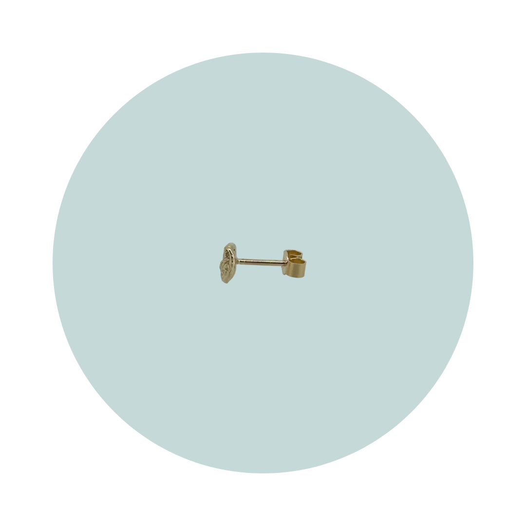 Flow Gold Stud Earring #1
