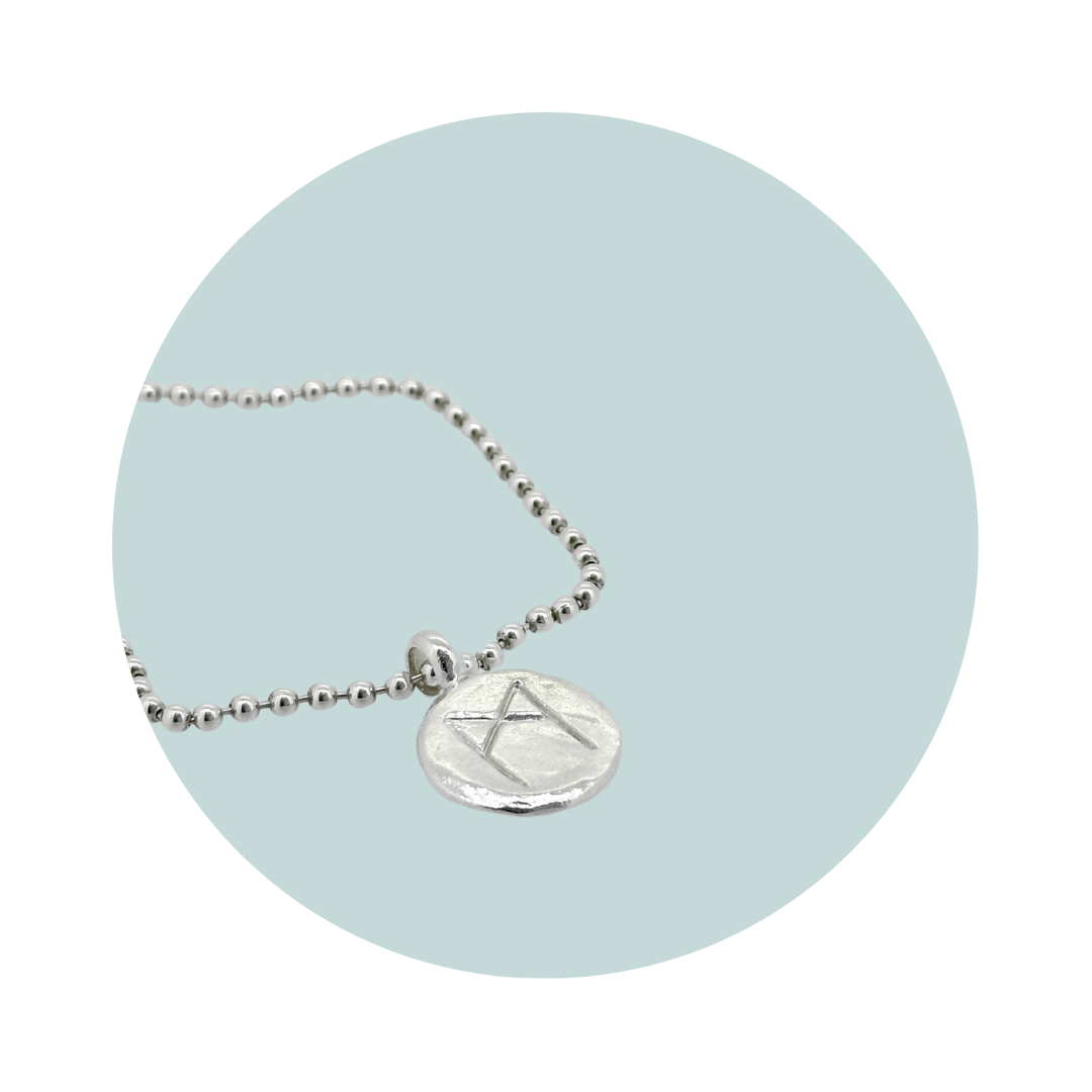 Silver Mannaz Rune Bracelet | Individuality & Potential