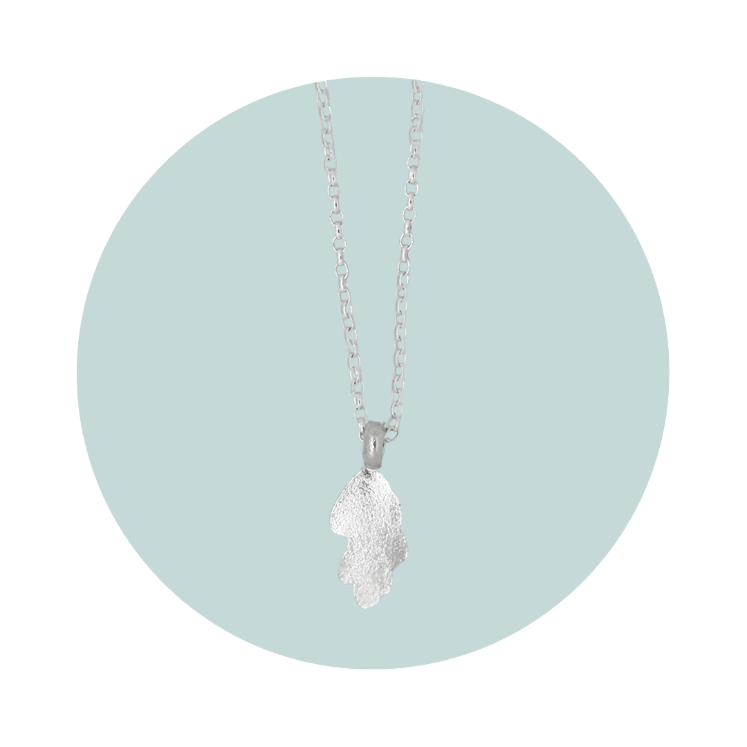 Silver Oak Leaf Necklace