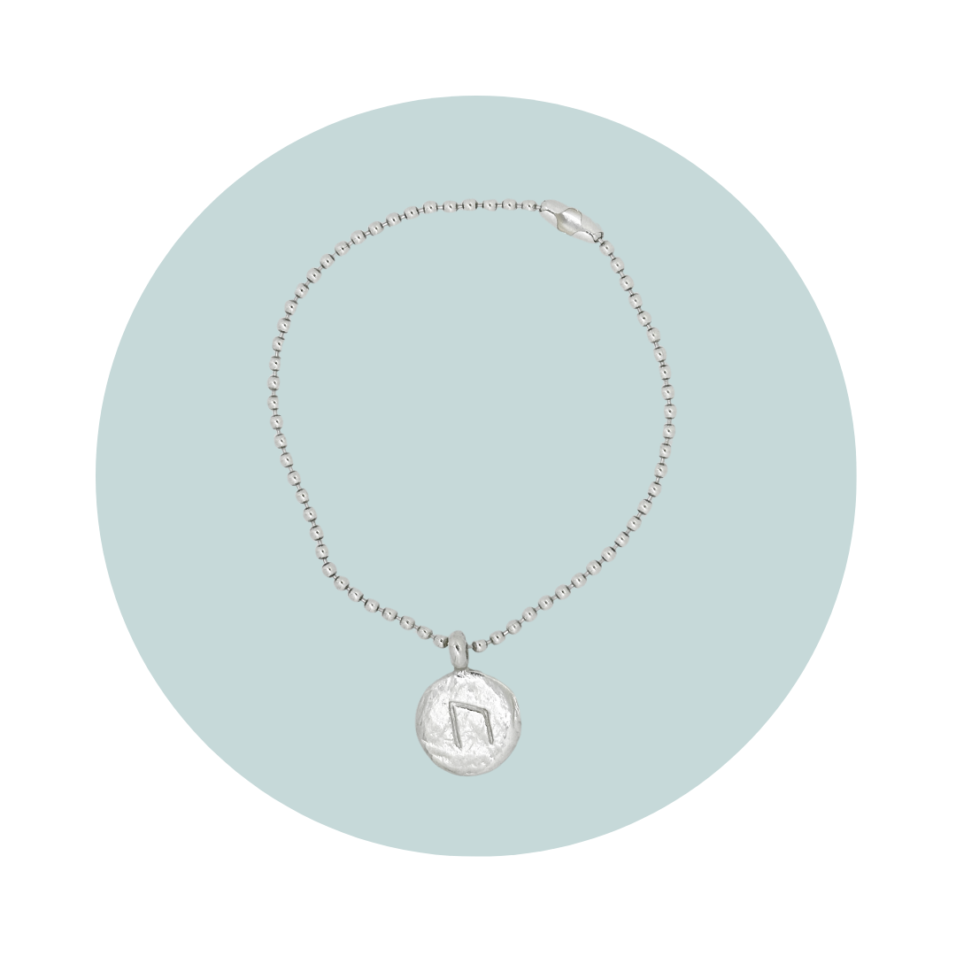 Silver Uruz Rune Bracelet | Strength
