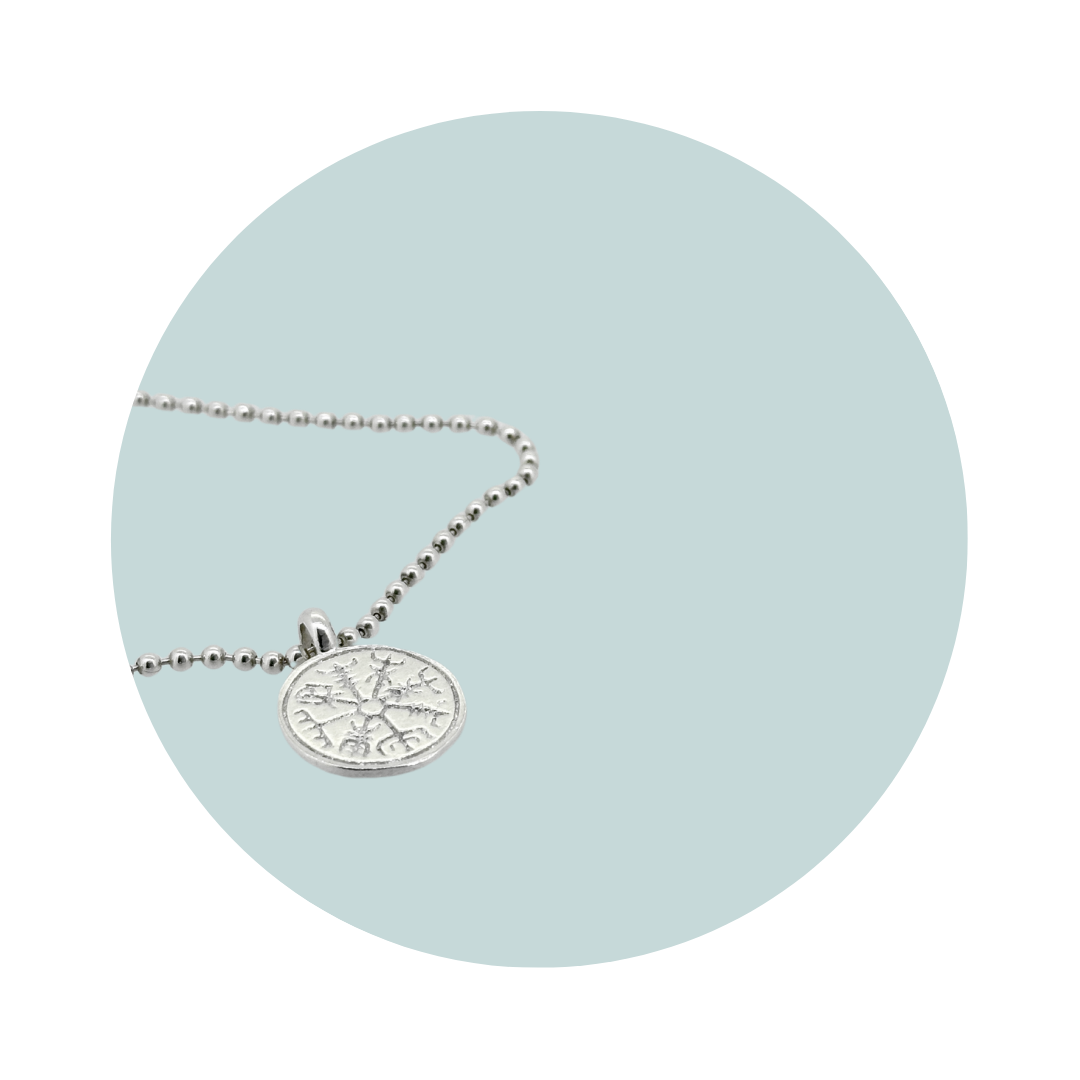 Silver Vegvísir Compass Bracelet | Guidance