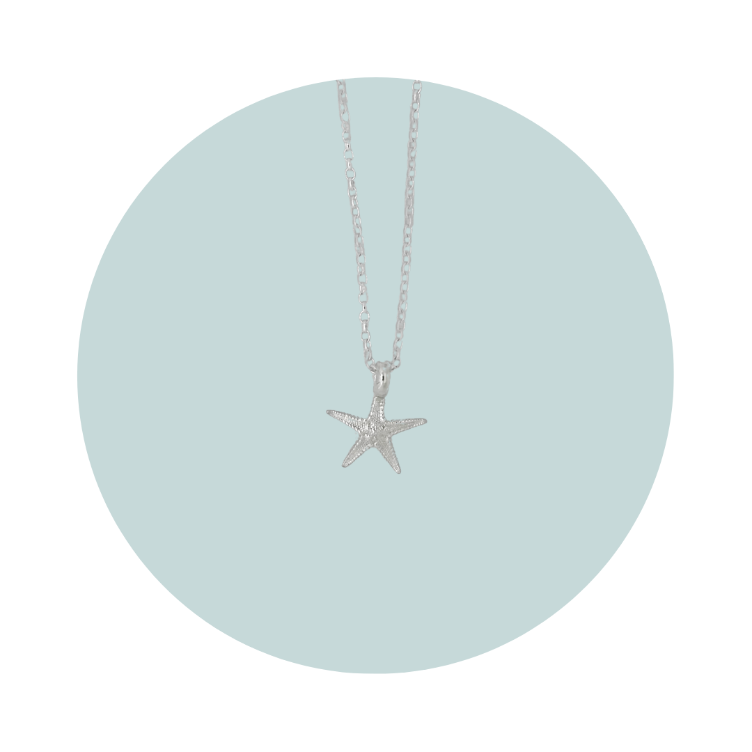 Silver Small Starfish Necklace