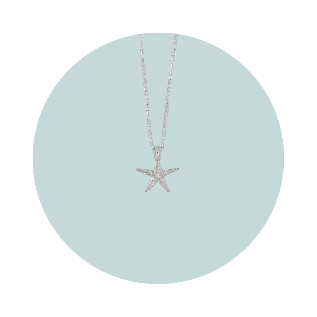 Silver Small Starfish Necklace