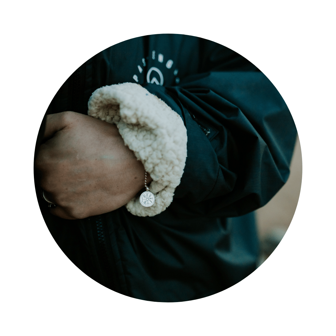 Silver Vegvísir Compass Bracelet | Guidance