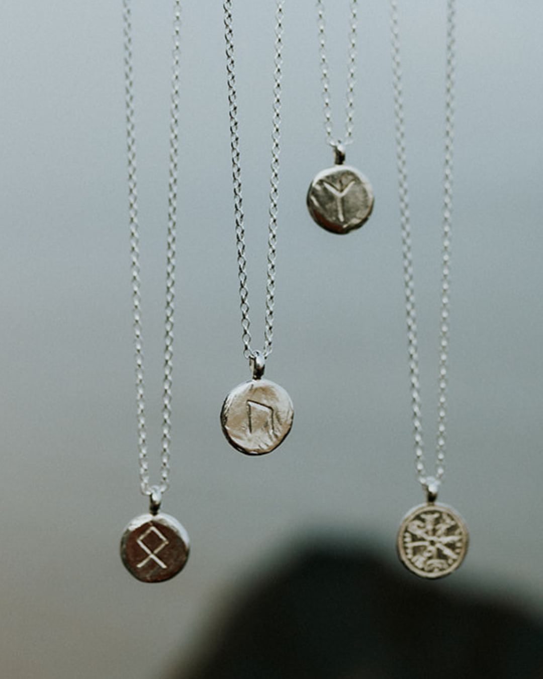 Silver Mannaz Rune Necklace | Individuality & Potential