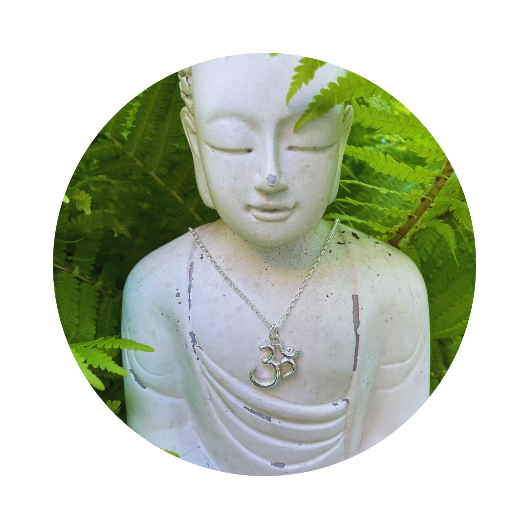 Silver Om (Aum) Symbol Necklace