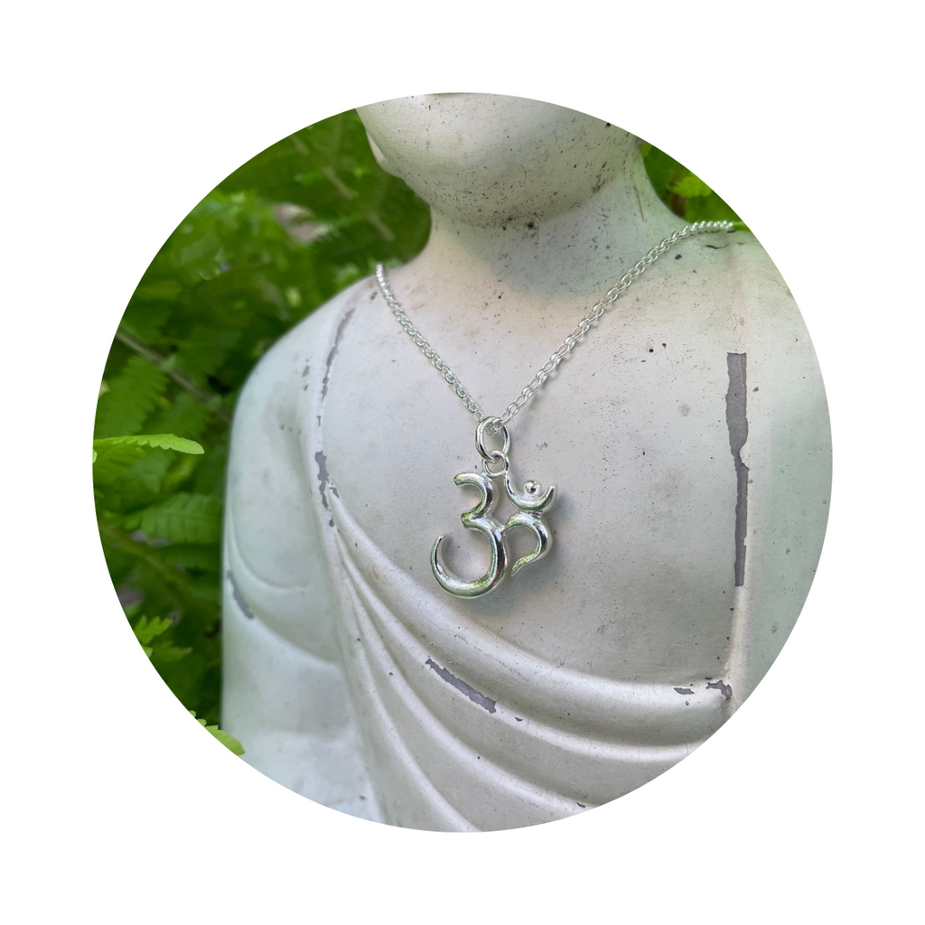 Silver Om (Aum) Symbol Necklace