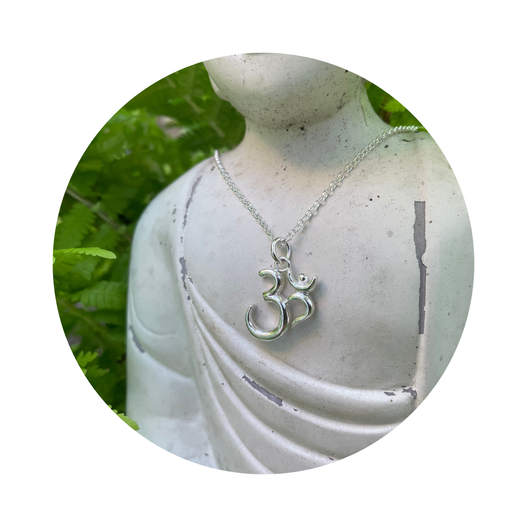 Silver Om (Aum) Symbol Necklace