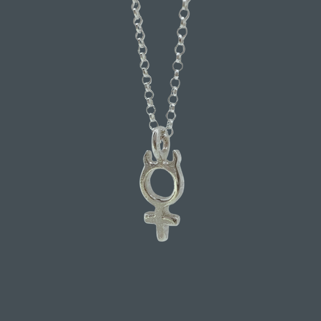 Mercury Planet Glyph Necklace