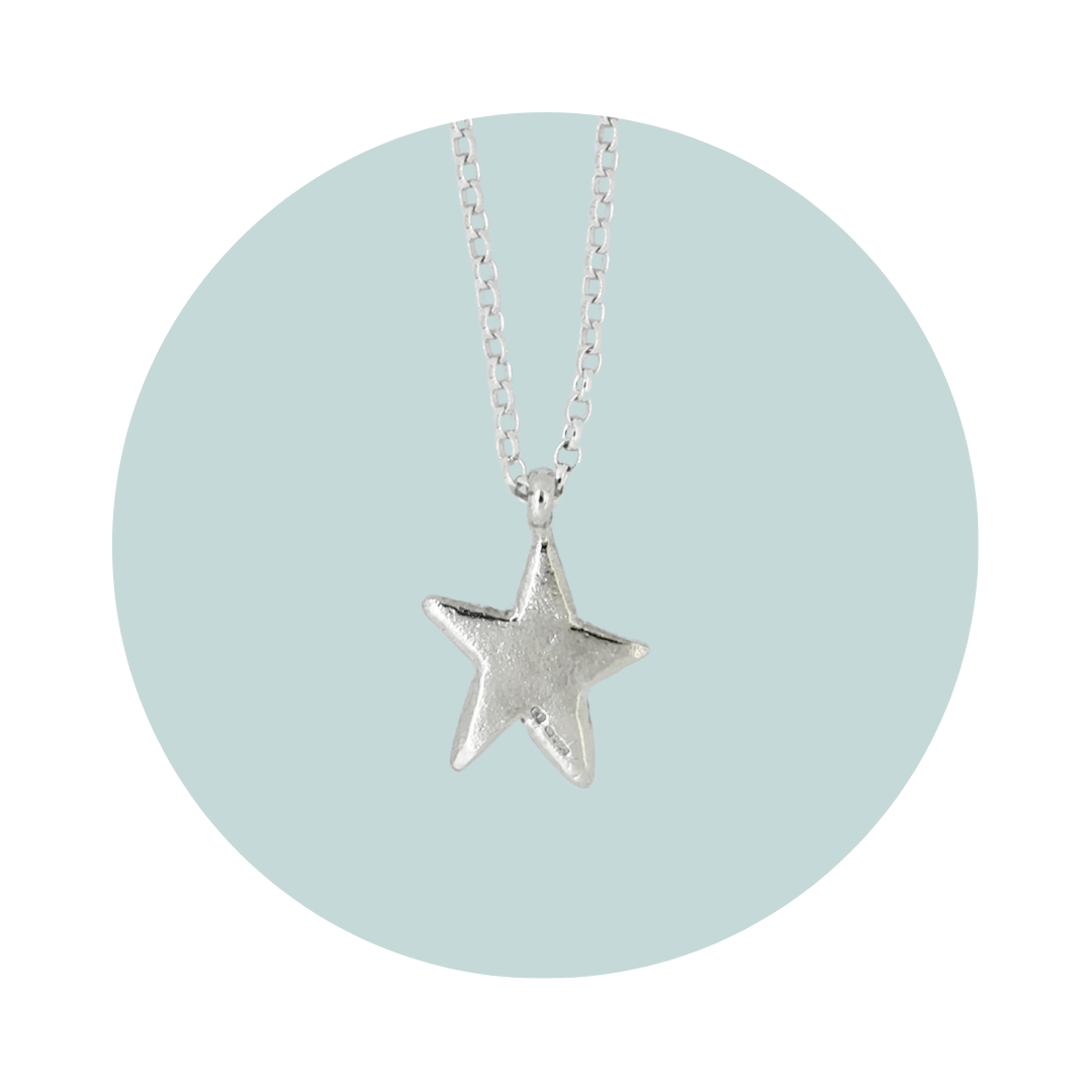 Silver Stargazer Pendant Necklace