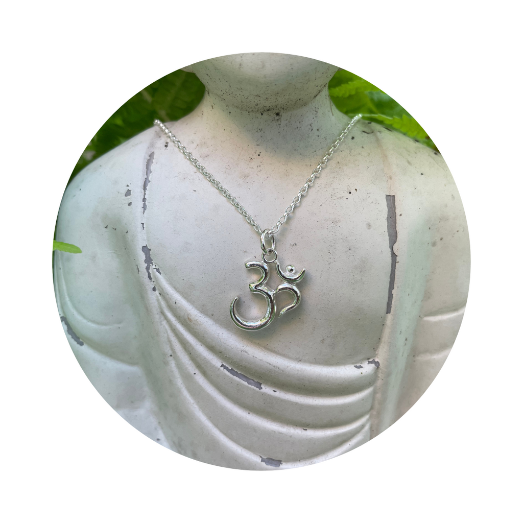 Silver Om (Aum) Symbol Necklace
