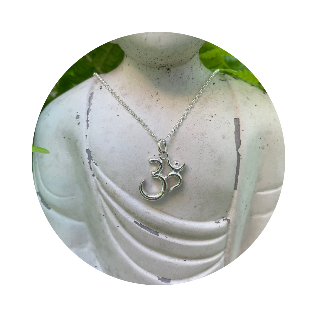 Silver Om (Aum) Symbol Necklace