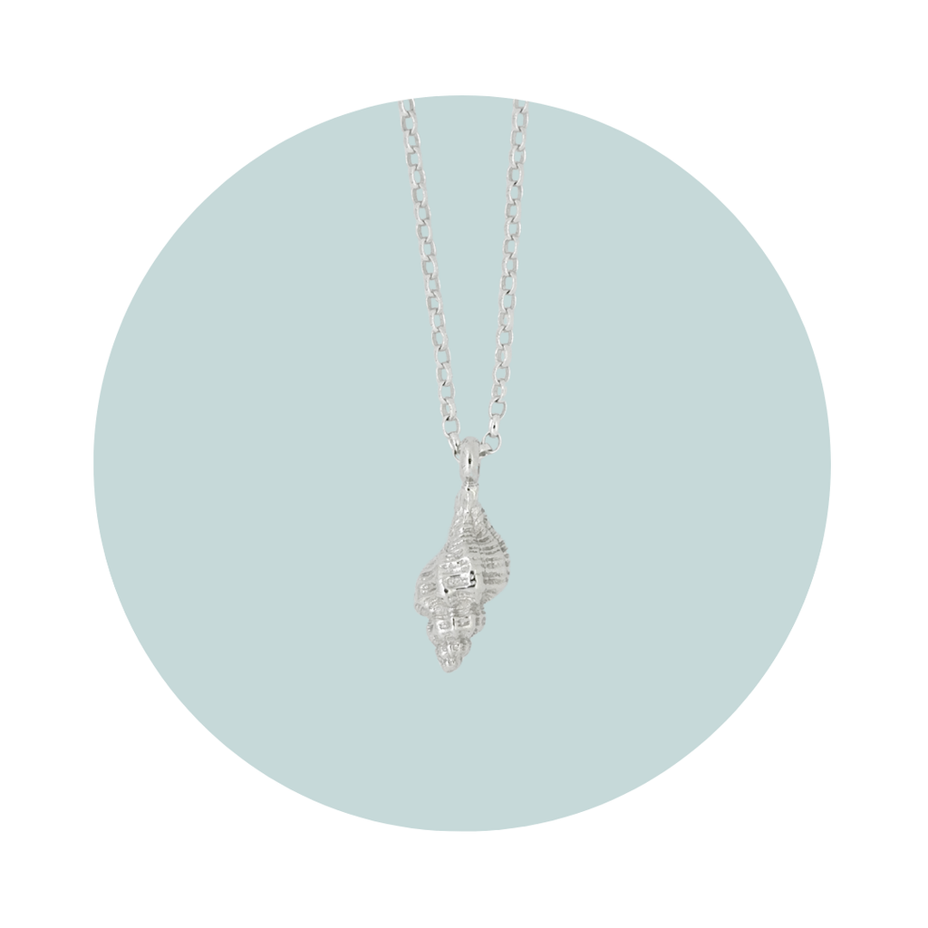 Silver Conch Shell Necklace