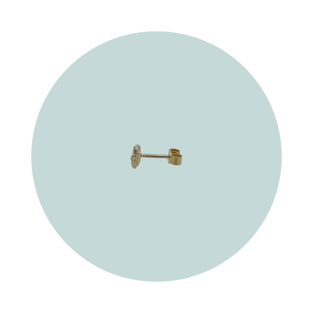 Flow Gold Stud Earring #1