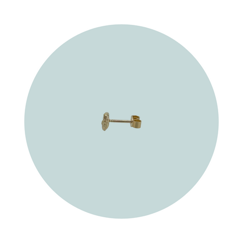 Flow Gold Stud Earring #1