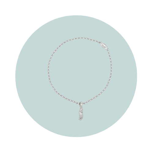 Silver Crab Claw Charm Bracelet