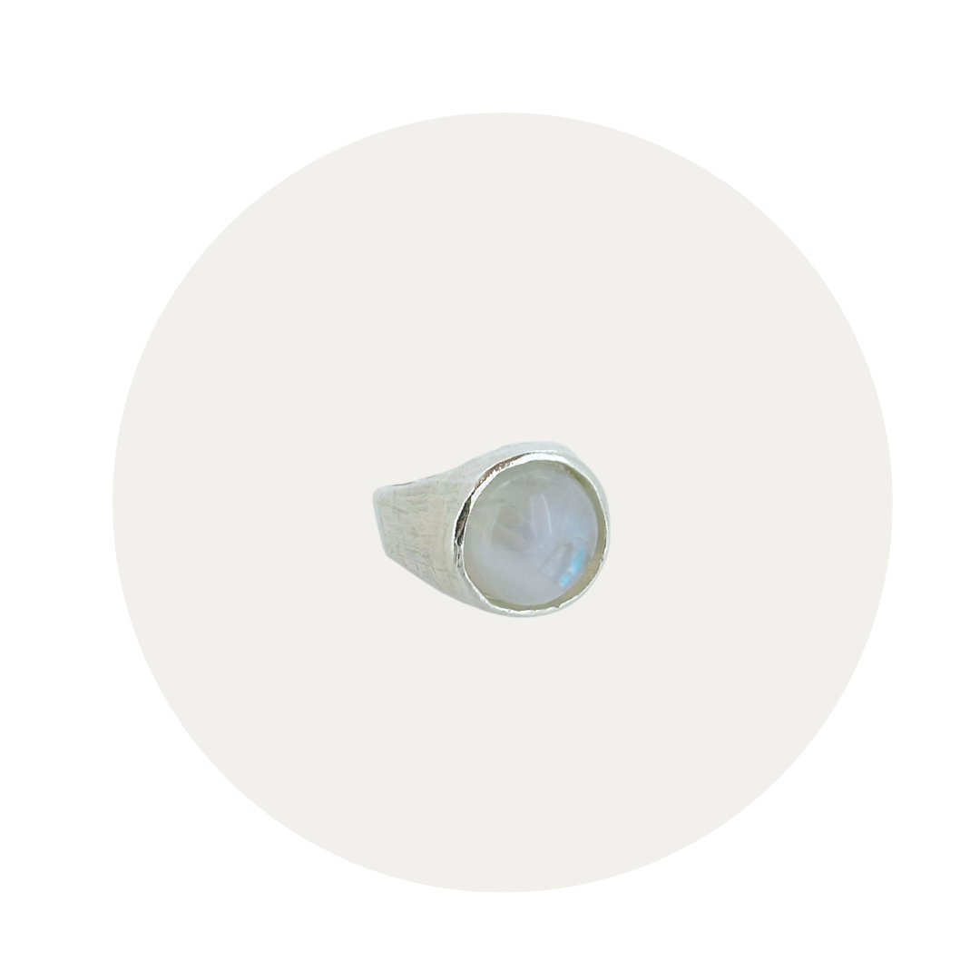 Silver Moonstone Sibyl Ring