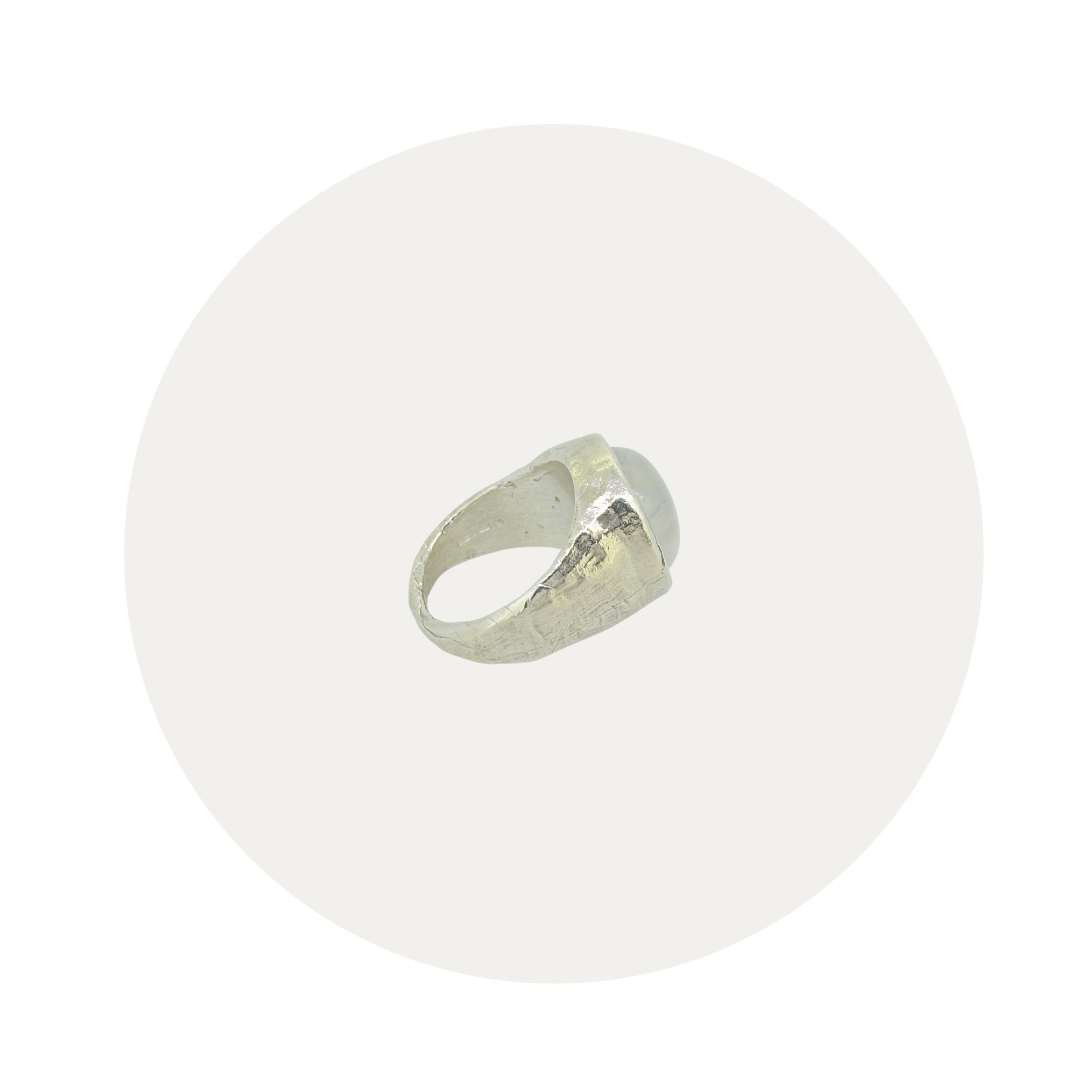 Silver Moonstone Sibyl Ring