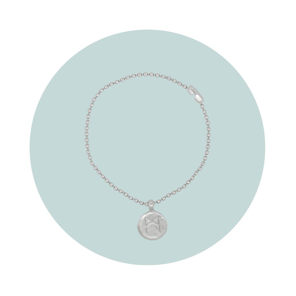 Silver Mannaz Rune Bracelet | Individuality & Potential