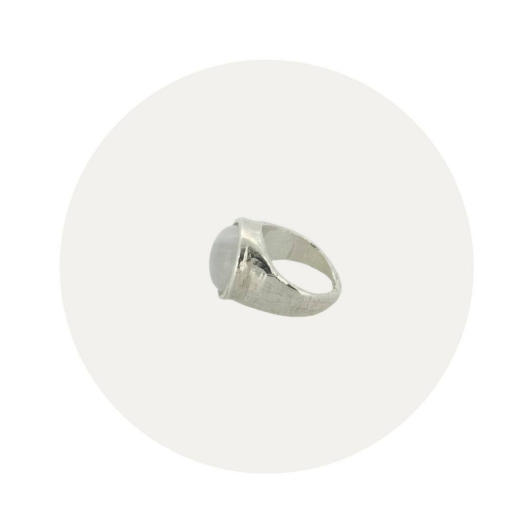 Silver Moonstone Sibyl Ring
