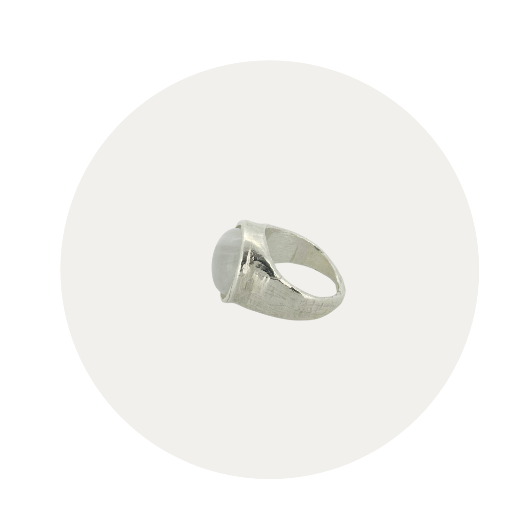 Silver Moonstone Sibyl Ring