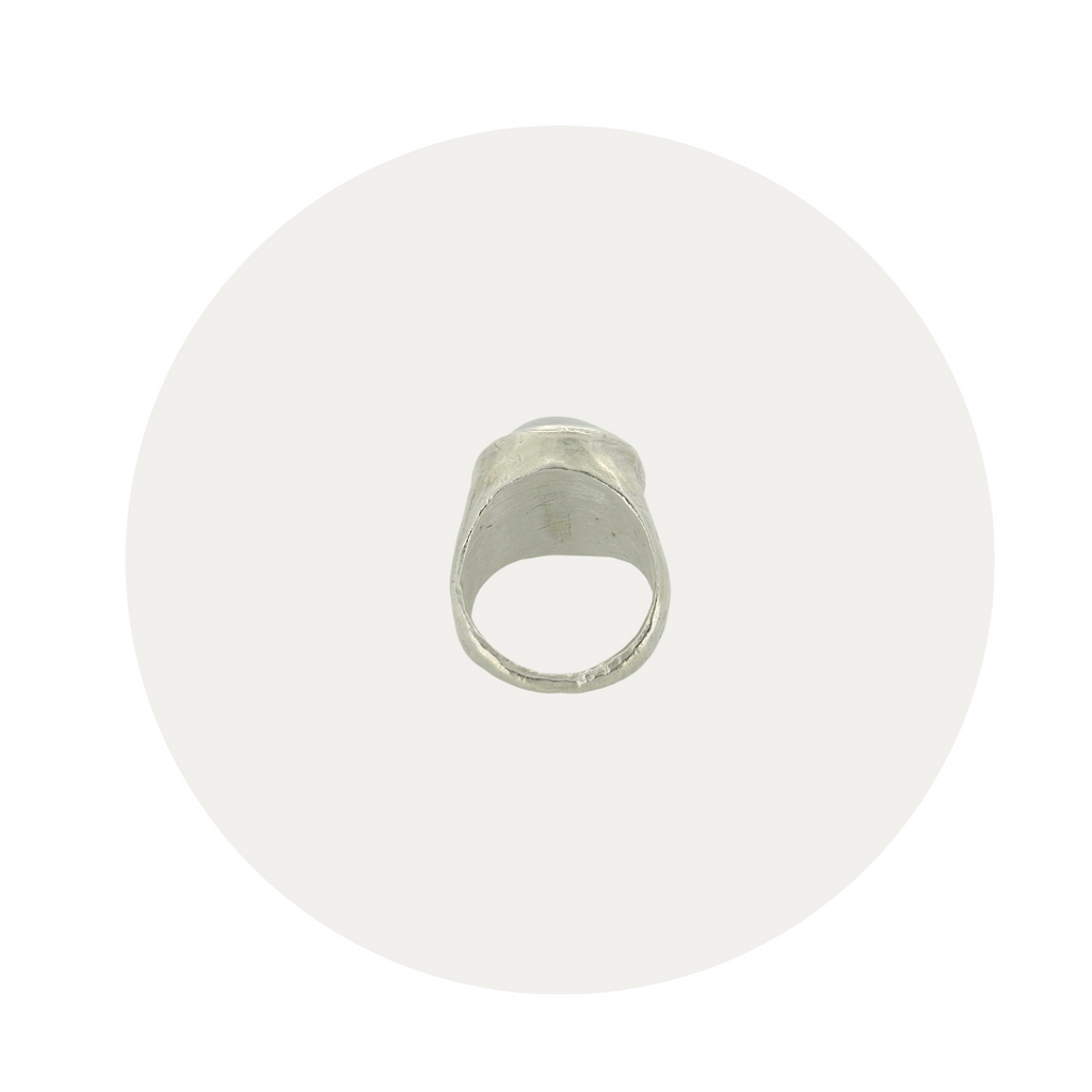 Silver Moonstone Sibyl Ring