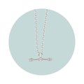 Silver Elements of Balance T-Bar Necklace