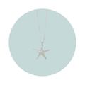 Silver Starfish Necklace