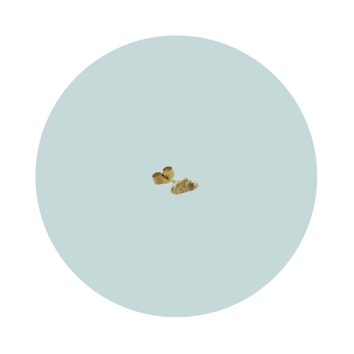 Flow Gold Stud Earring #3