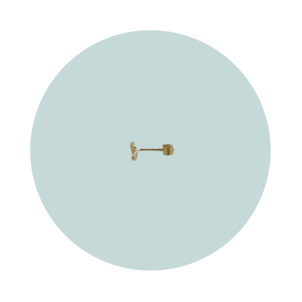Flow Gold Stud Earring #3