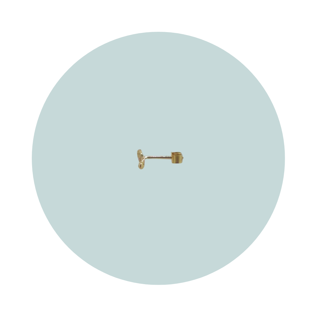 Flow Gold Stud Earring #3