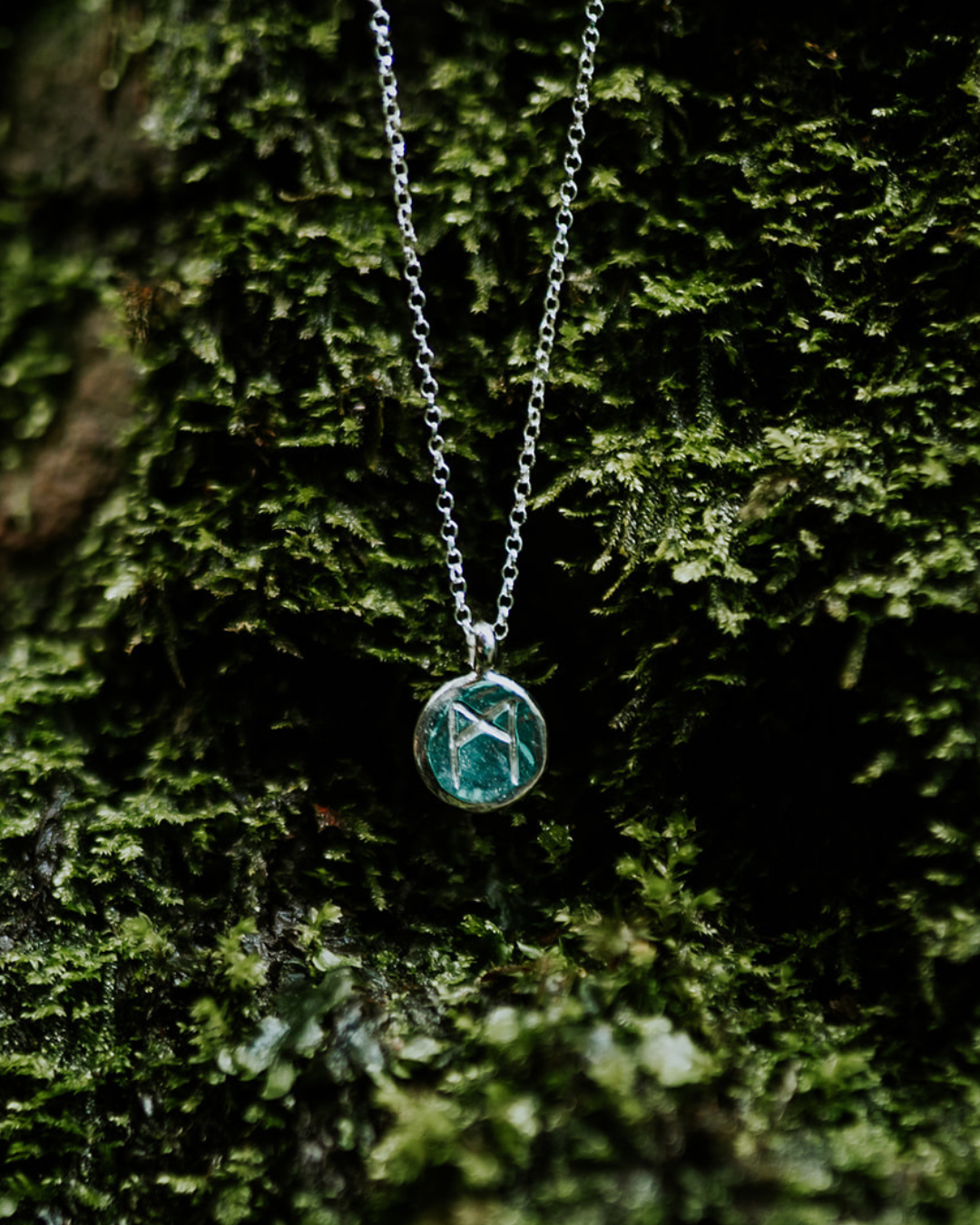 Silver Mannaz Rune Necklace | The Courage to Be You