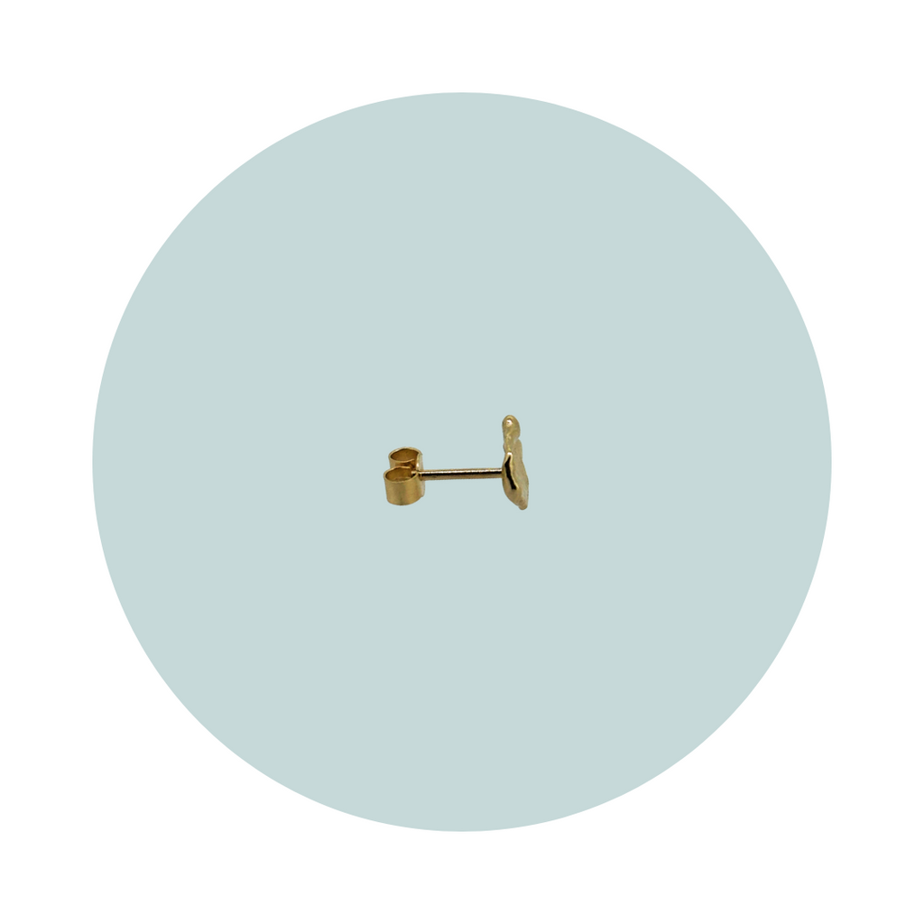 Flow Gold Stud Earring #2