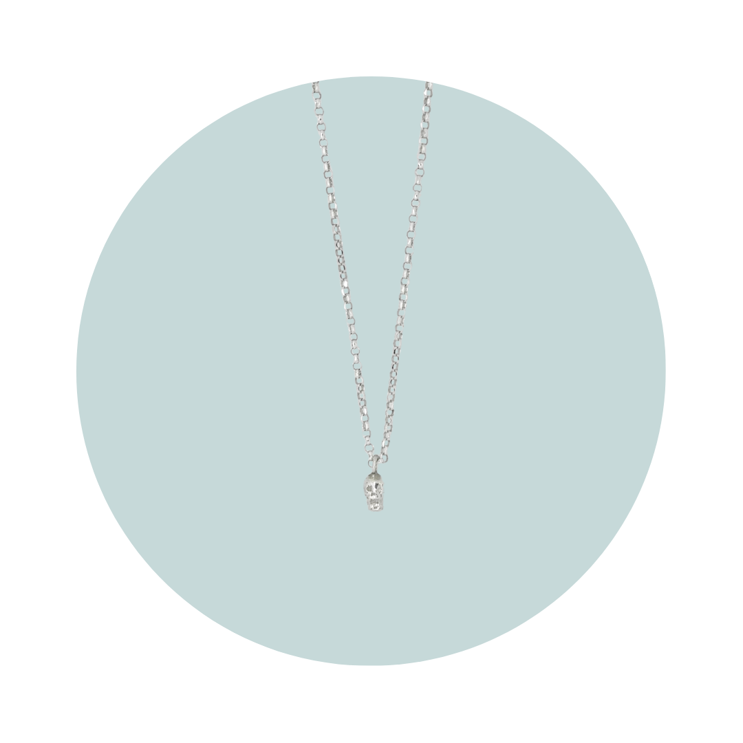 Silver Skull Necklace