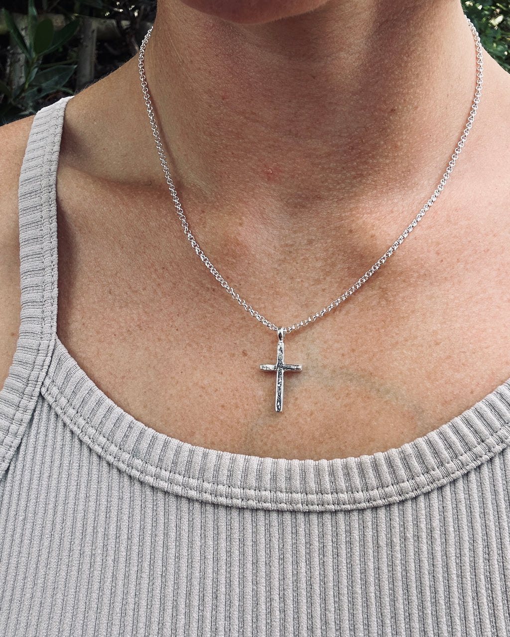 Silver Cross Necklace