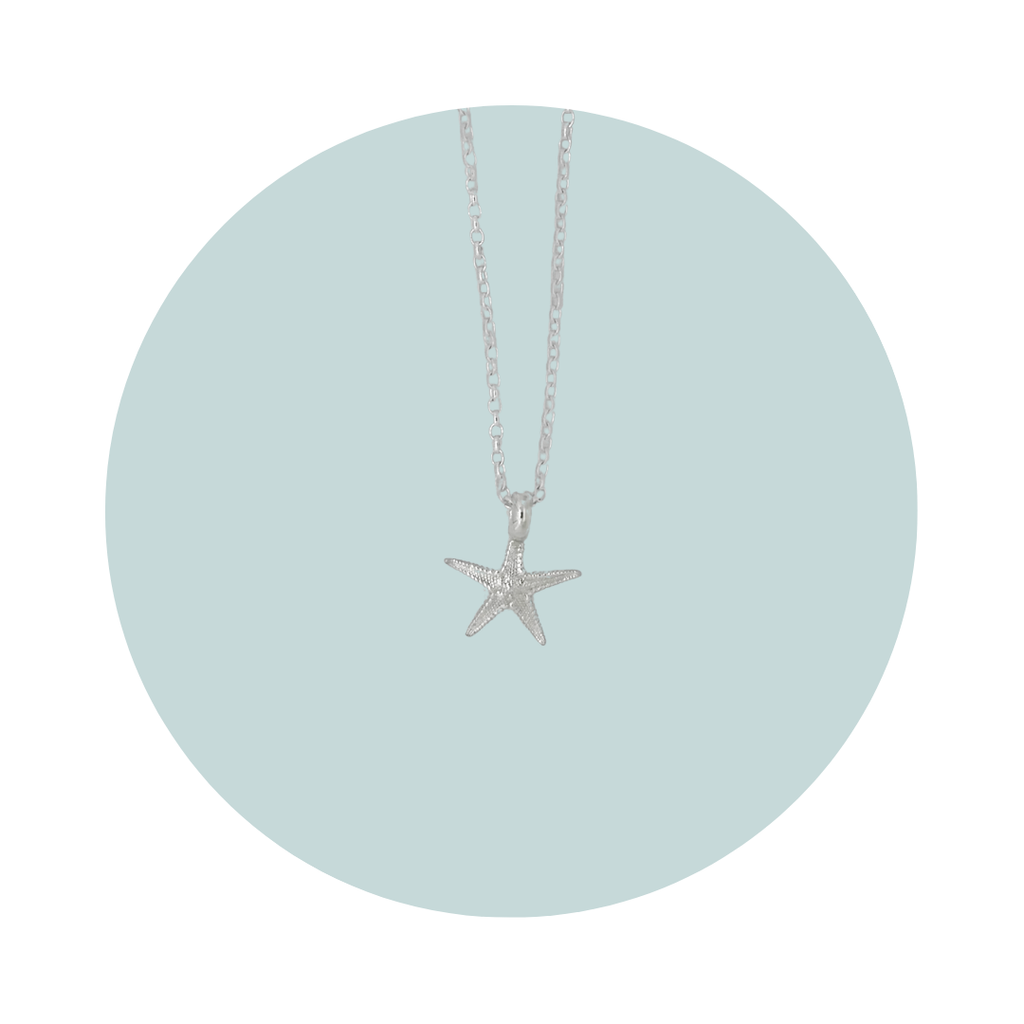 Silver Small Starfish Necklace