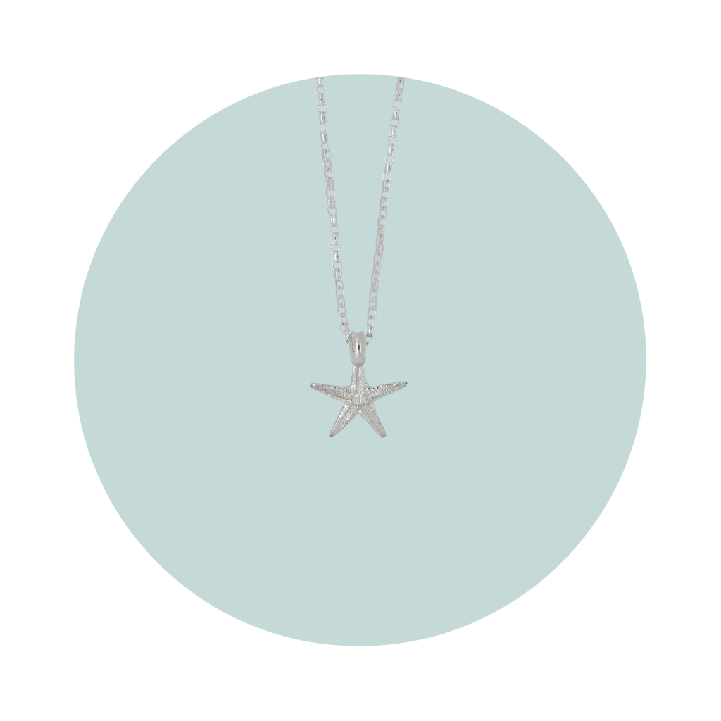 Silver Small Starfish Necklace