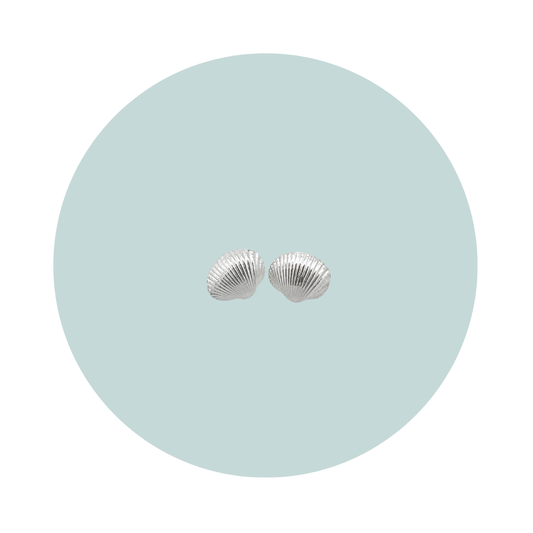 COCKLE SHELL STUD EARRINGS