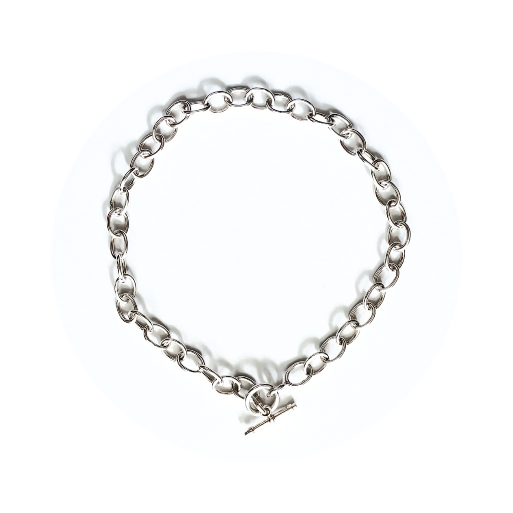 Sterling Silver Chunky Chain Necklace