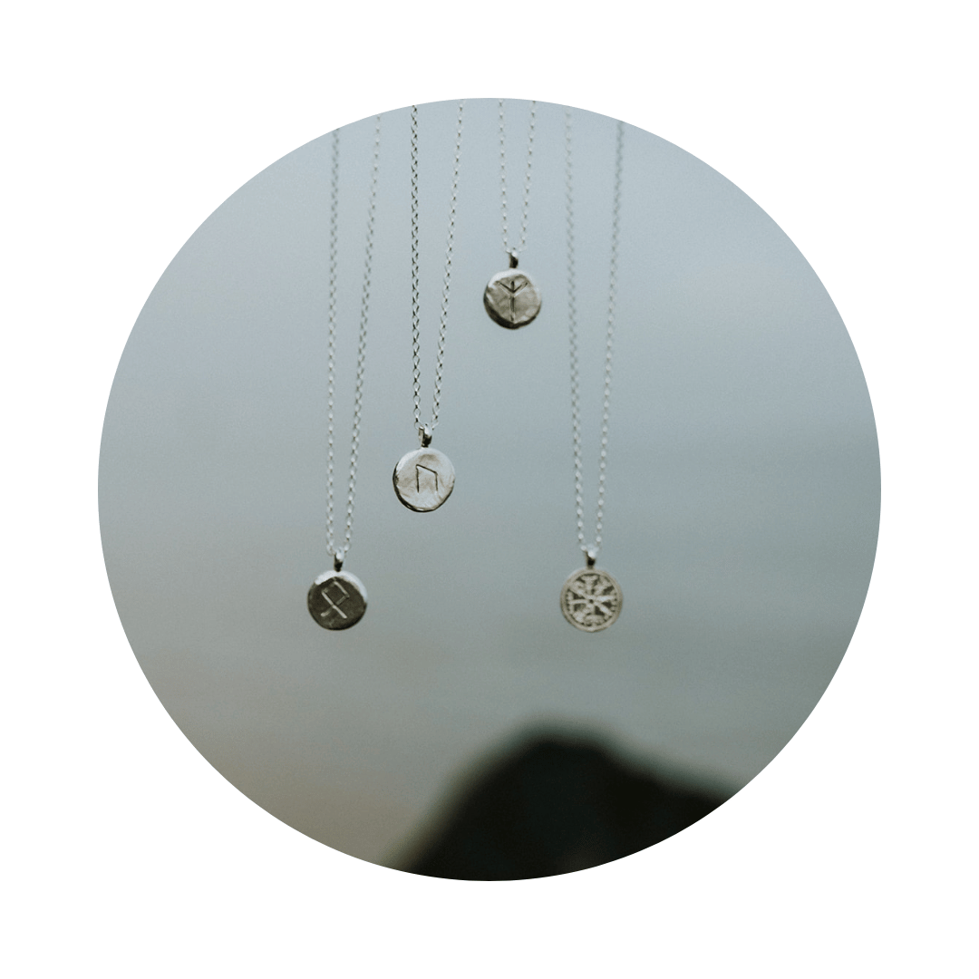 Silver Uruz Rune Necklace | Strength