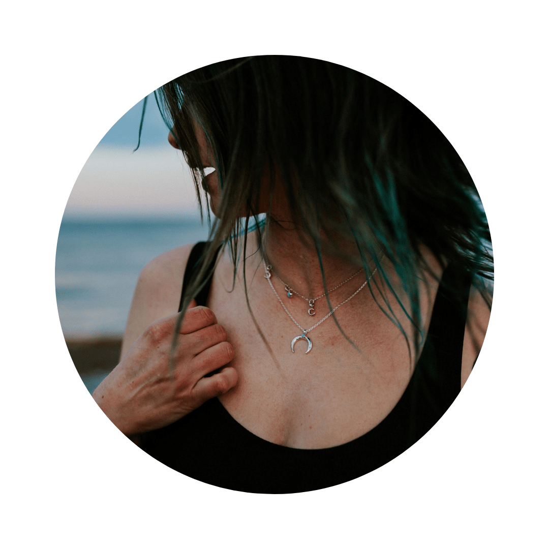 Silver Crescent Necklace | Selene & the Sea